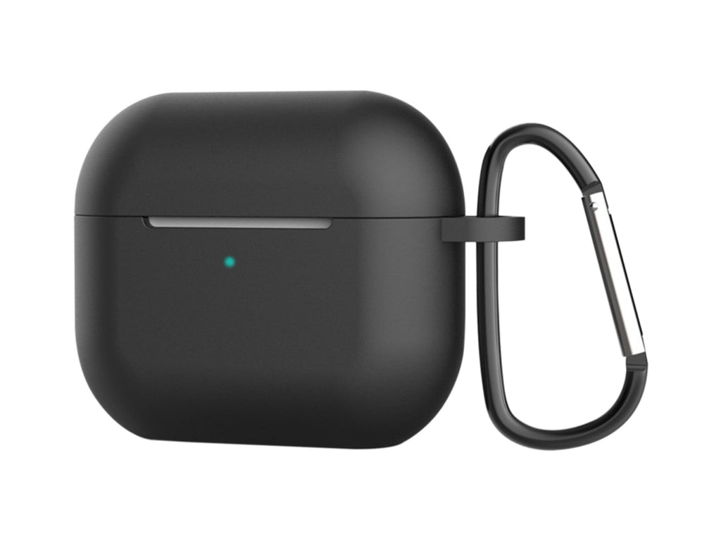 Capa protetora de silicone para auriculares Techancy, KC2114, compatível com AirPods 3.ª geração, Preto