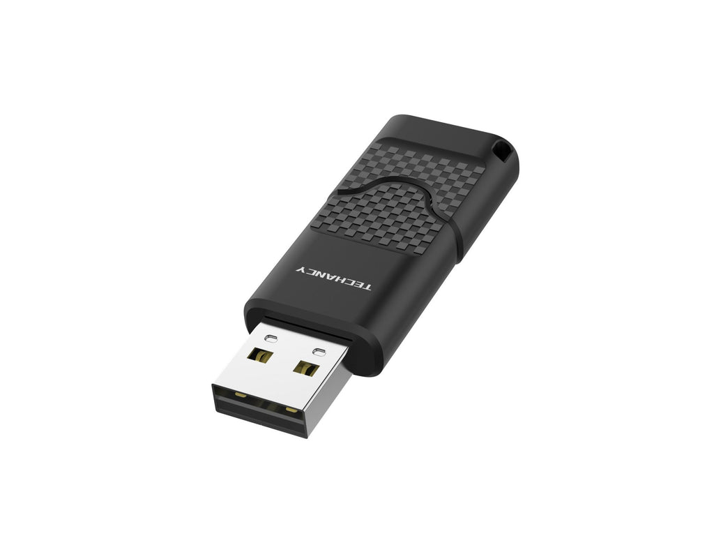 Techancy USB Flash Drive 8GB Preto LB2901, Usb 2.0, Compatível com PC/Mobile/Mac, Armazenamento seguro de ficheiros