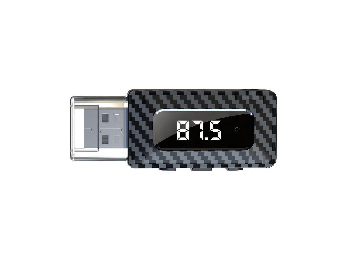 Techancy Recetor/Transmissor Fm Bts 5.3 TQ5907, Suporta Leitura De Cartões Tf, Fonte De Alimentação Usb, Saída Aux De 3,5 Mm.