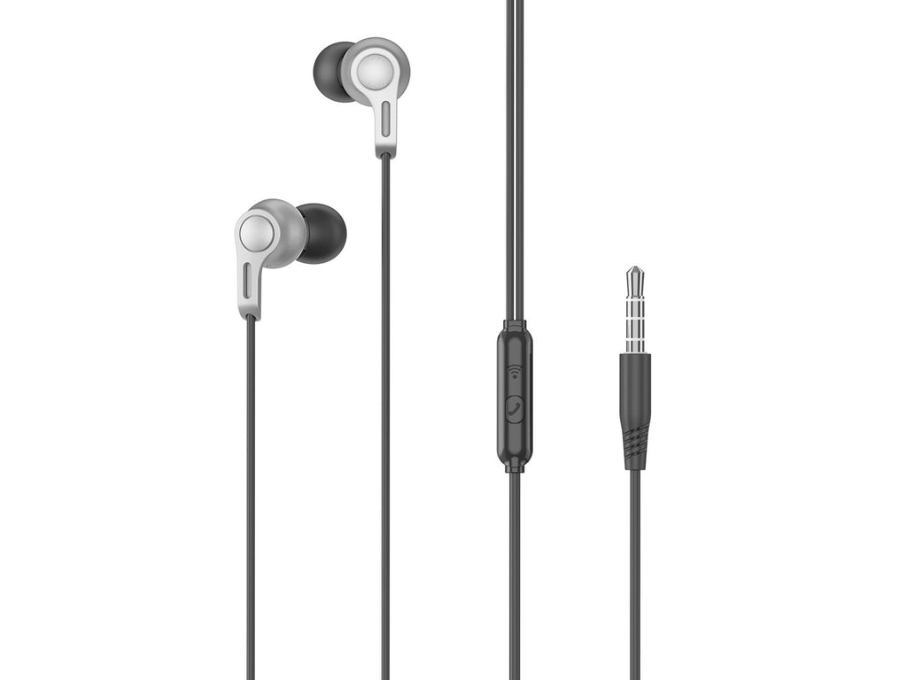 Techancy Auscultadores Intra-Auriculares 1,2 Metros Pretos TD8088, 3,5 Mm Com Microfone, Auscultadores Com Som Estéreo 3d