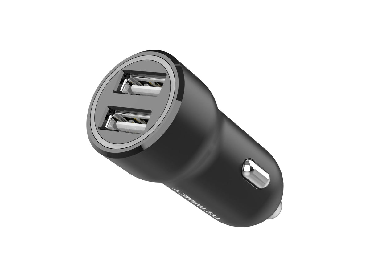 Techancy Carregador de Carro 2USB 2.4A TC6412 , Carregamento Rápido, Identificação Inteligente, Proteção Múltipla