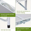 Folding Aluminum Table with Storage Cabinet