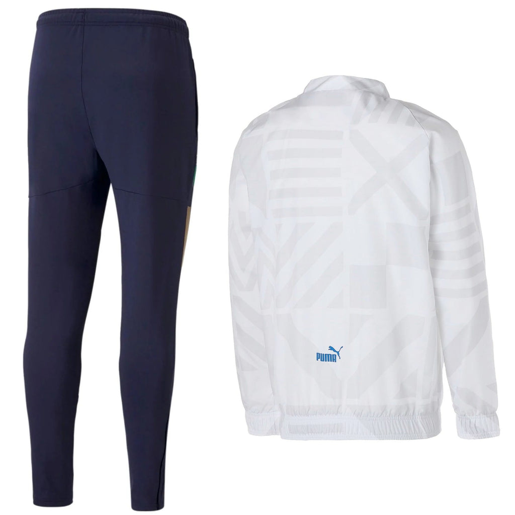 Italy white/navy pre-match presentation tracksuit 2022/23 - Puma