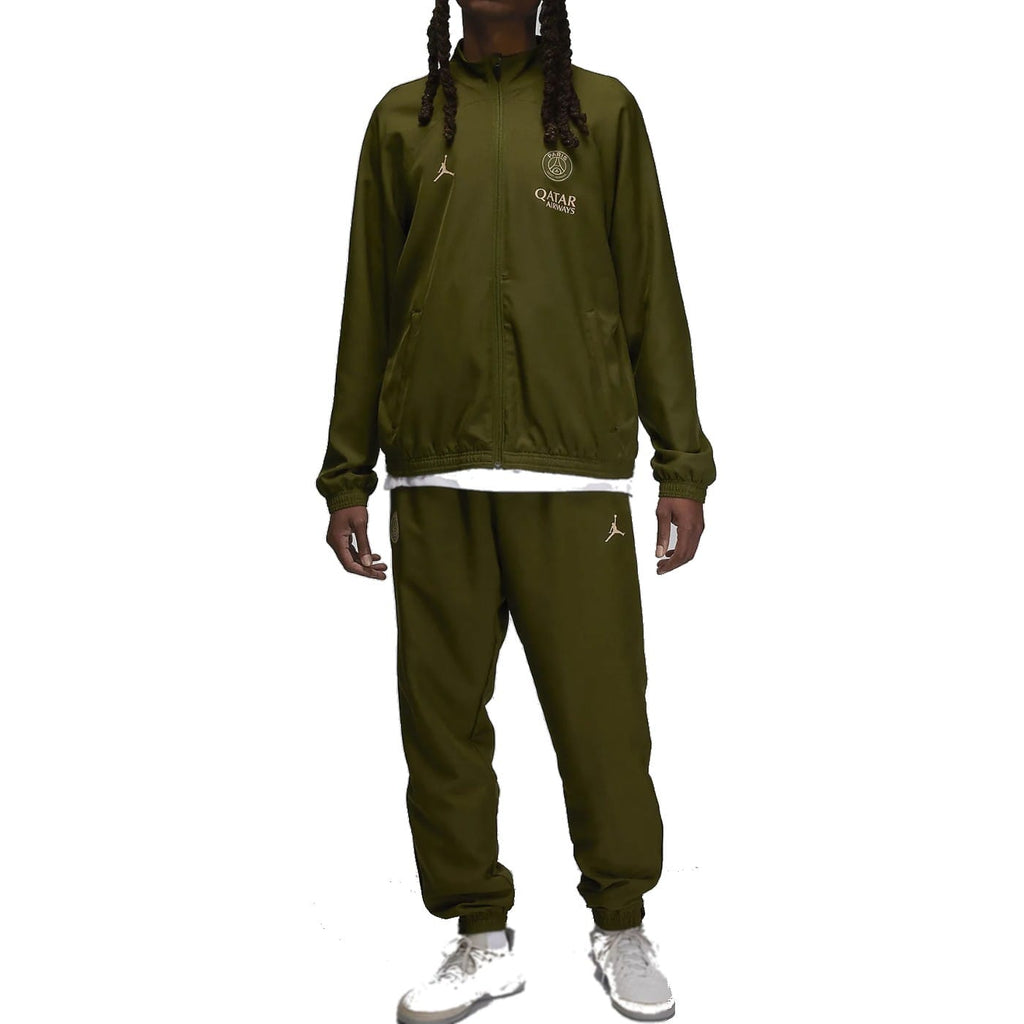 Jordan x PSG green training presentation Soccer tracksuit 2024 - Nike