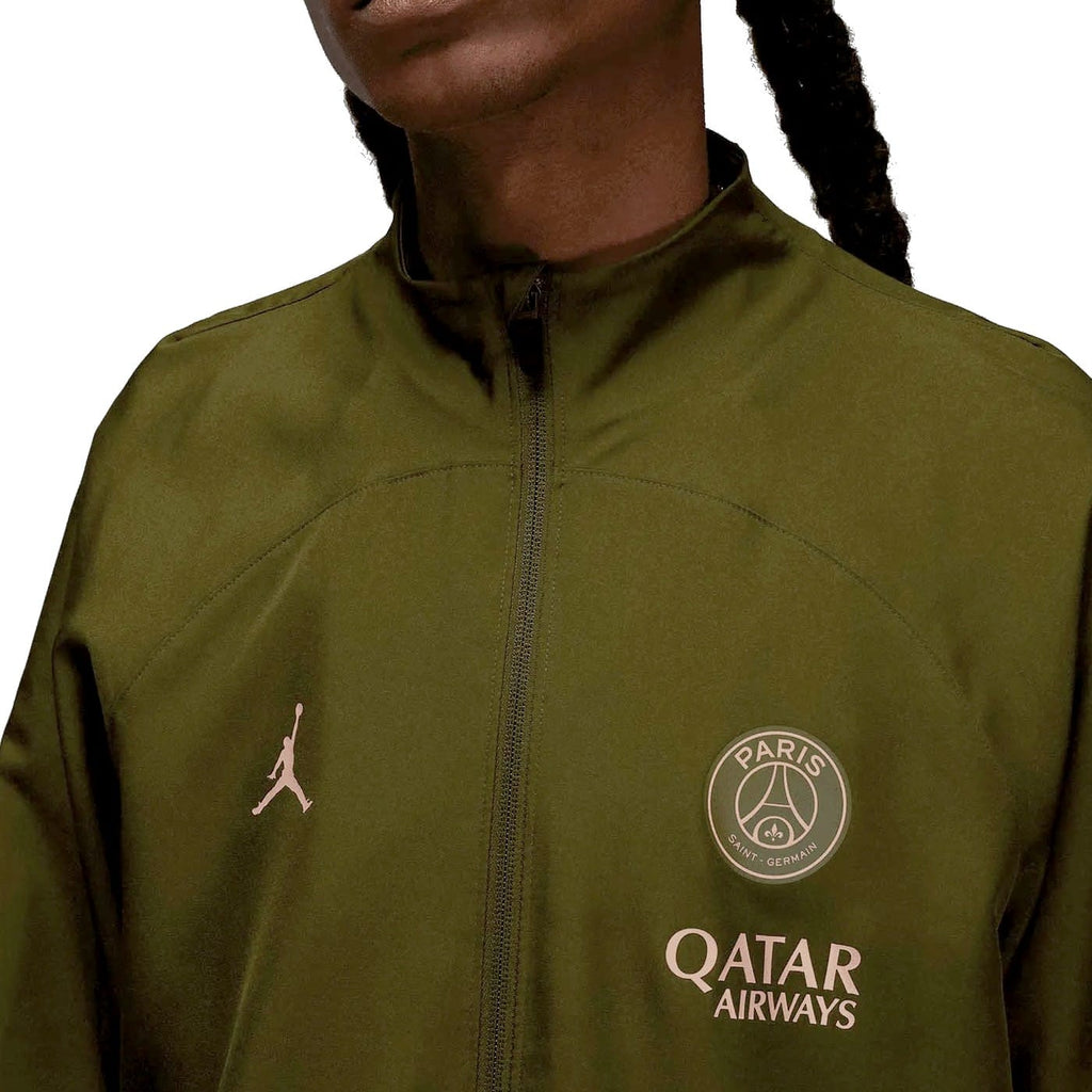 Jordan x PSG green training presentation Soccer tracksuit 2024 - Nike