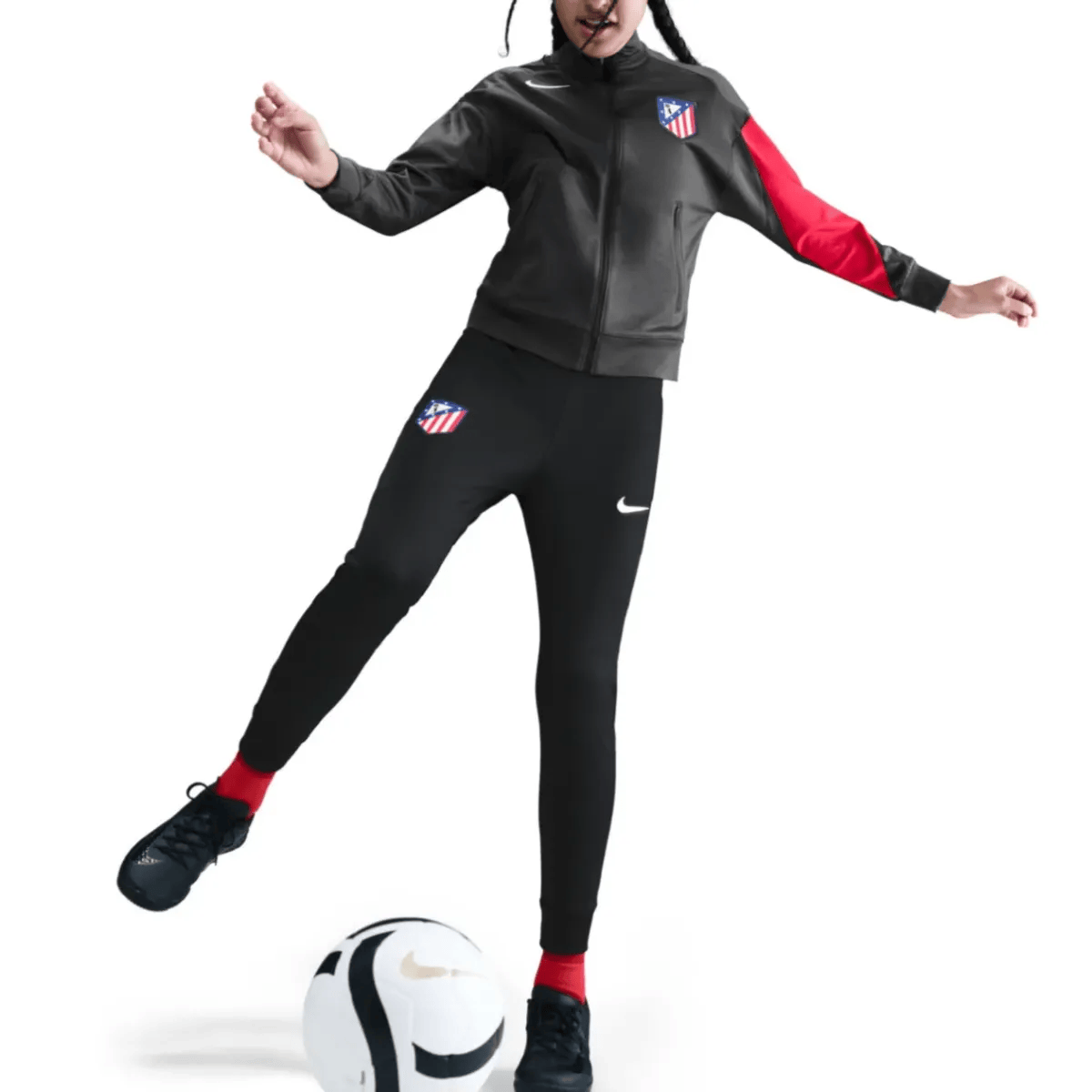 Kids - grey Atletico Madrid UCL presentation tracksuit 2025/26 - Nike