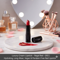 Luxury Cream Lipstick – Regal Red – GR2 | Hydrating, Long-Wear, Vegan & Paraben-Free Red Lipstick