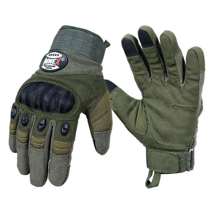 Men's Touchscreen Hiking Gloves - Waterproof Outdoor Sports Gloves Size - S-M-L-XL Green
