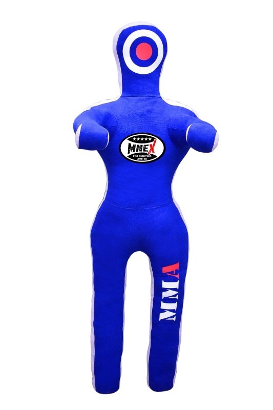 MNEX Pro Standing Dummy - 4ft Unfilled BJJ MMA Training (Blue)