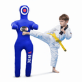 MNEX Pro Standing Dummy - 4ft Unfilled BJJ MMA Training (Blue)