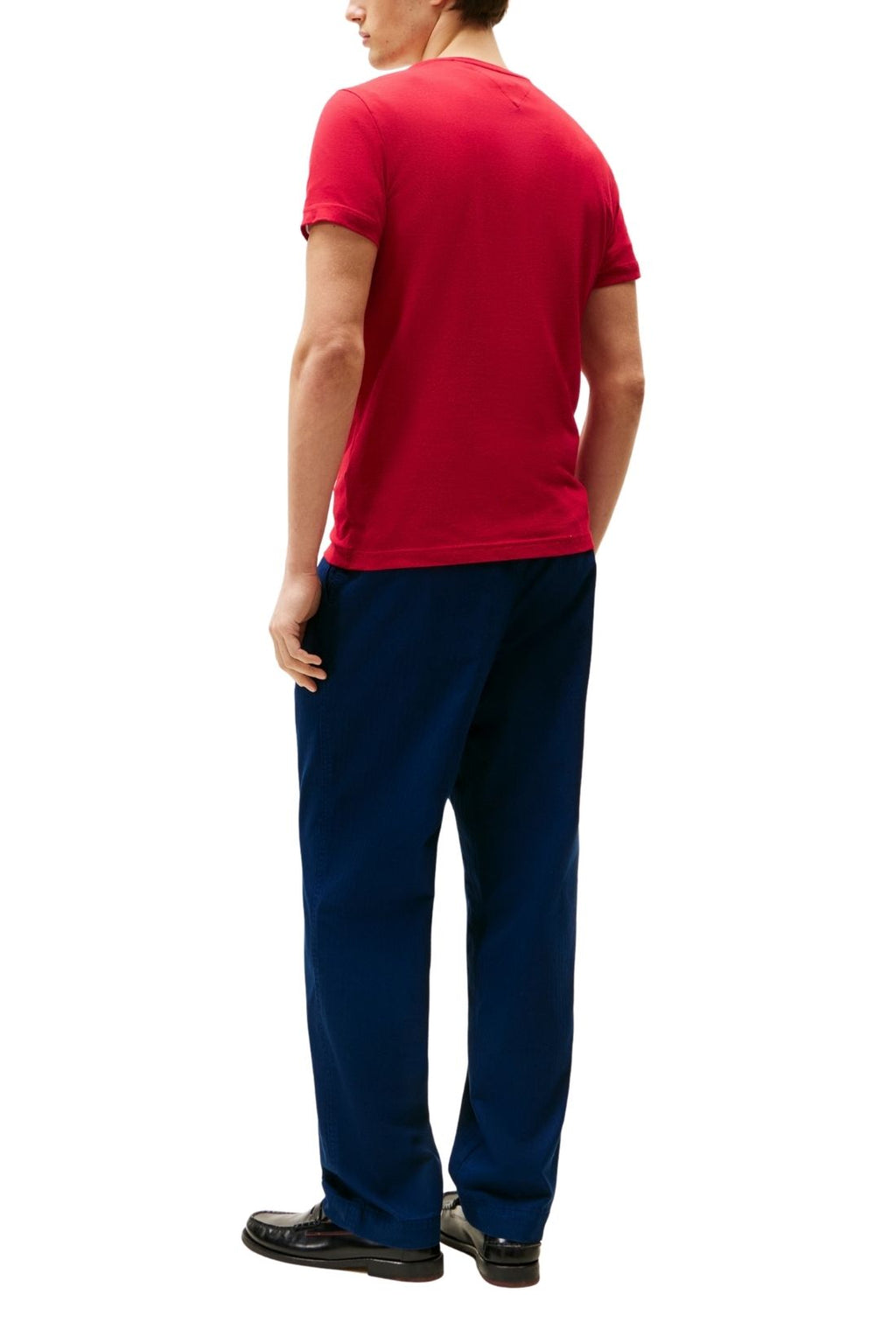 TOMMY HILFIGER - Men's stretch slim T-shirt with logo - Size XL