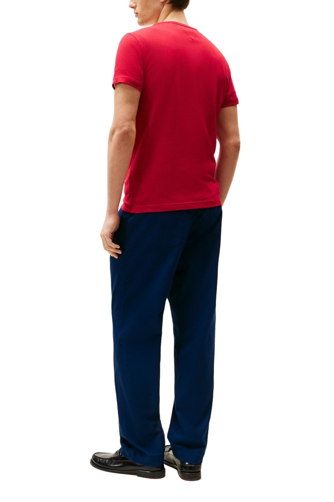 TOMMY HILFIGER - Men's stretch slim T-shirt with logo - Size XL