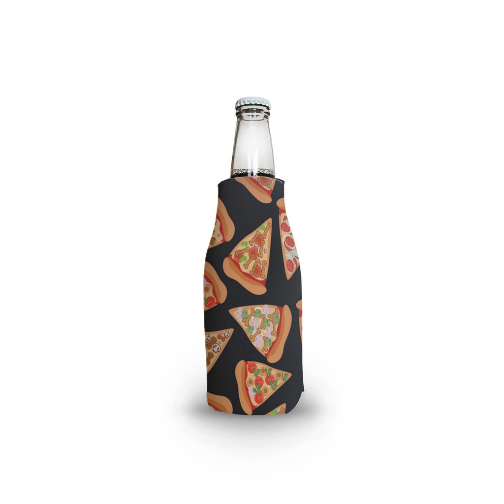 Bottle Koozie W/Zipper Pizza Luva