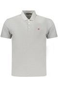 NAPAPIJRI MEN'S SHORT-SLEEVE POLO SHIRT, GREY