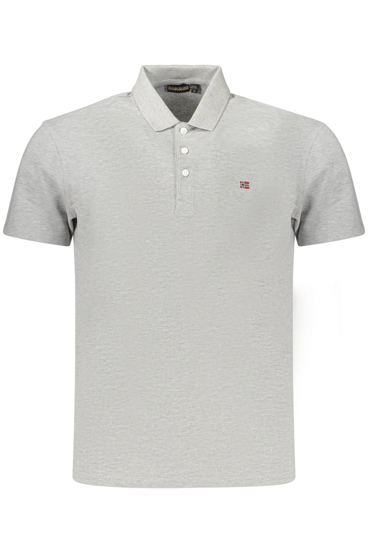 NAPAPIJRI MEN'S SHORT-SLEEVE POLO SHIRT, GREY