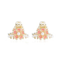 Pearl-embellished Cherry Blossom Pink Hair Clip Set