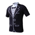 Mens Short Sleeve Cycling Jersey Tuxedo Ropa de Design