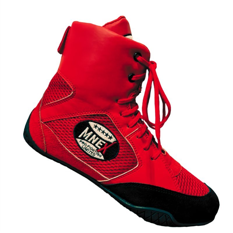 Professional Men's Boxing Boots - Red, Black, Blue - UK 7 to 12