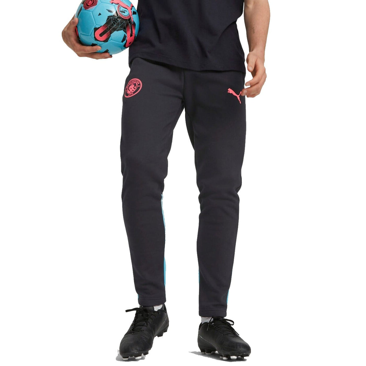 Manchester City black Casual hooded presentation tracksuit 2023/24 - Puma