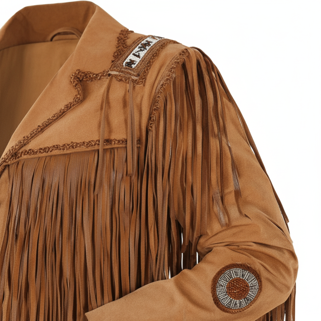 Suede Leather Cowboy Western Jacket - Style 01