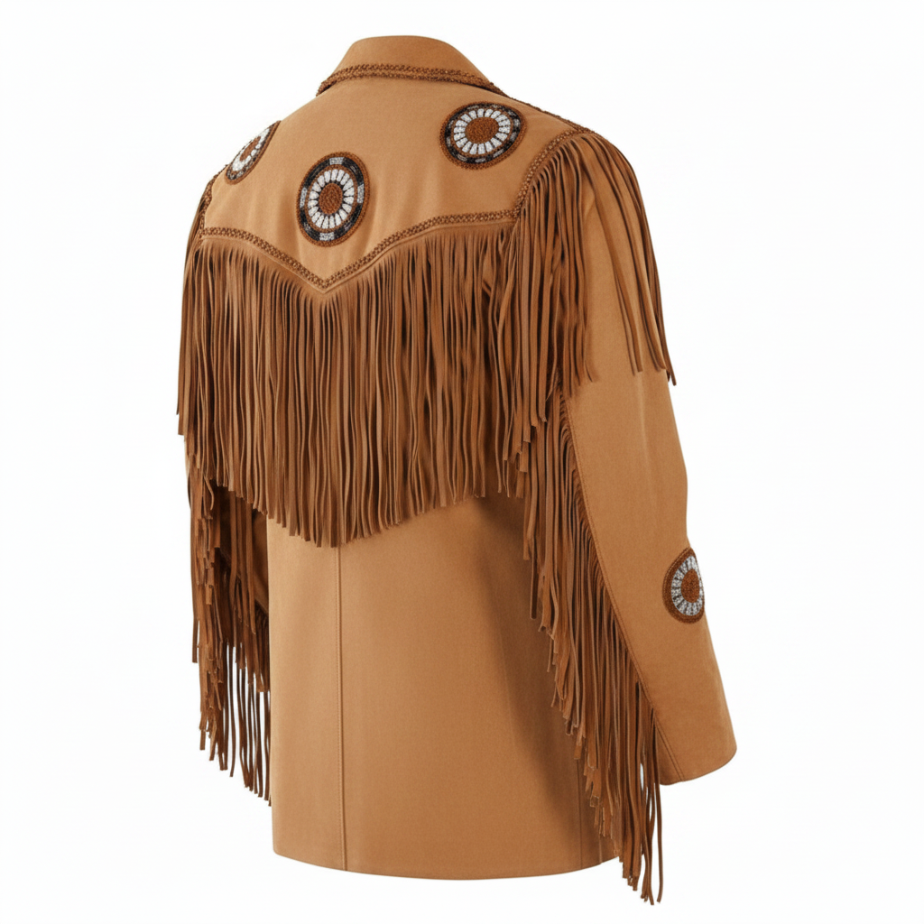 Suede Leather Cowboy Western Jacket - Style 01