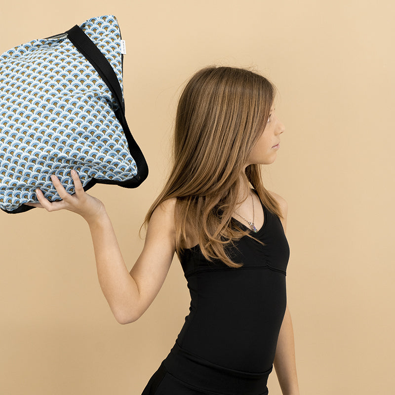 TOTEBAG ABANICOS AZULES