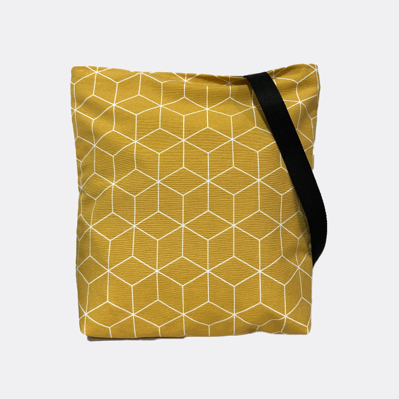 TOTEBAG CUBOS EN MOSTAZA