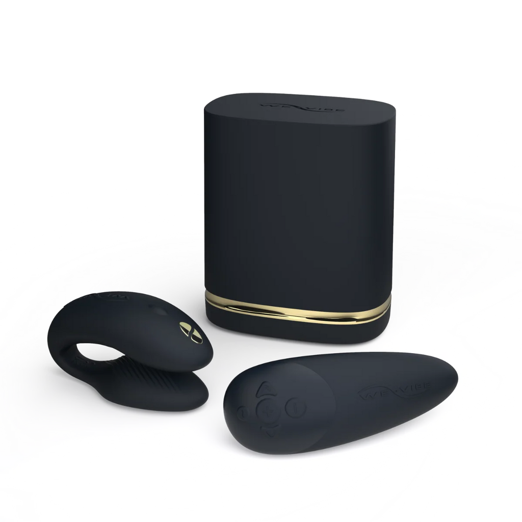 Womanizer X We-Vibe Golden Moments Clit Sucking & Wearable Couples Vibrator Limited Edition
